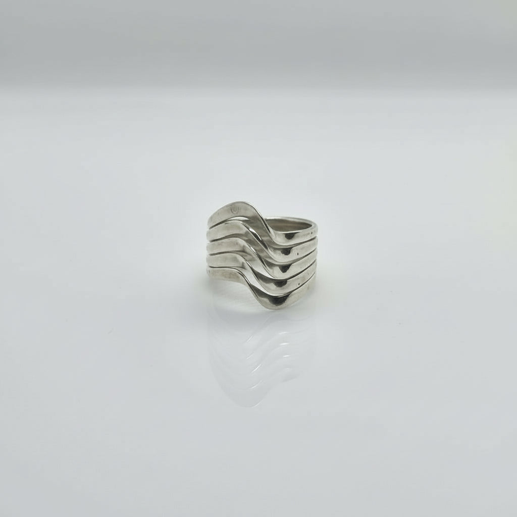 Geometric Silver Ring