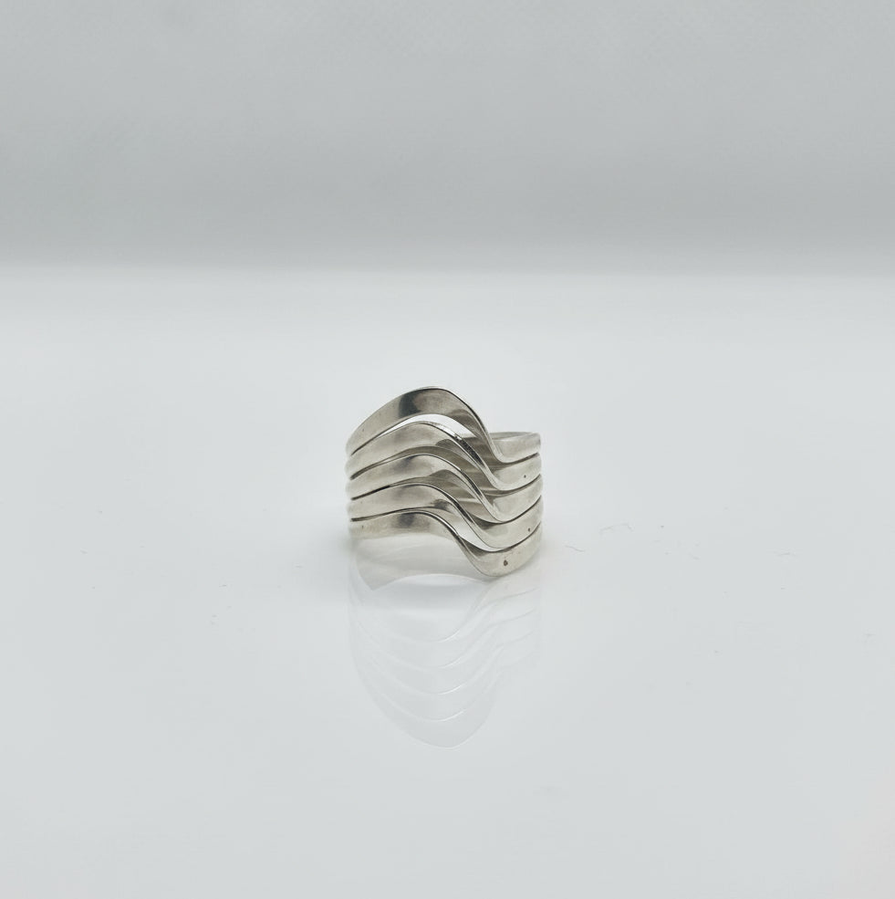 Geometric Silver Ring
