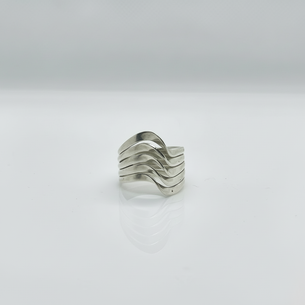 Geometric Silver Ring