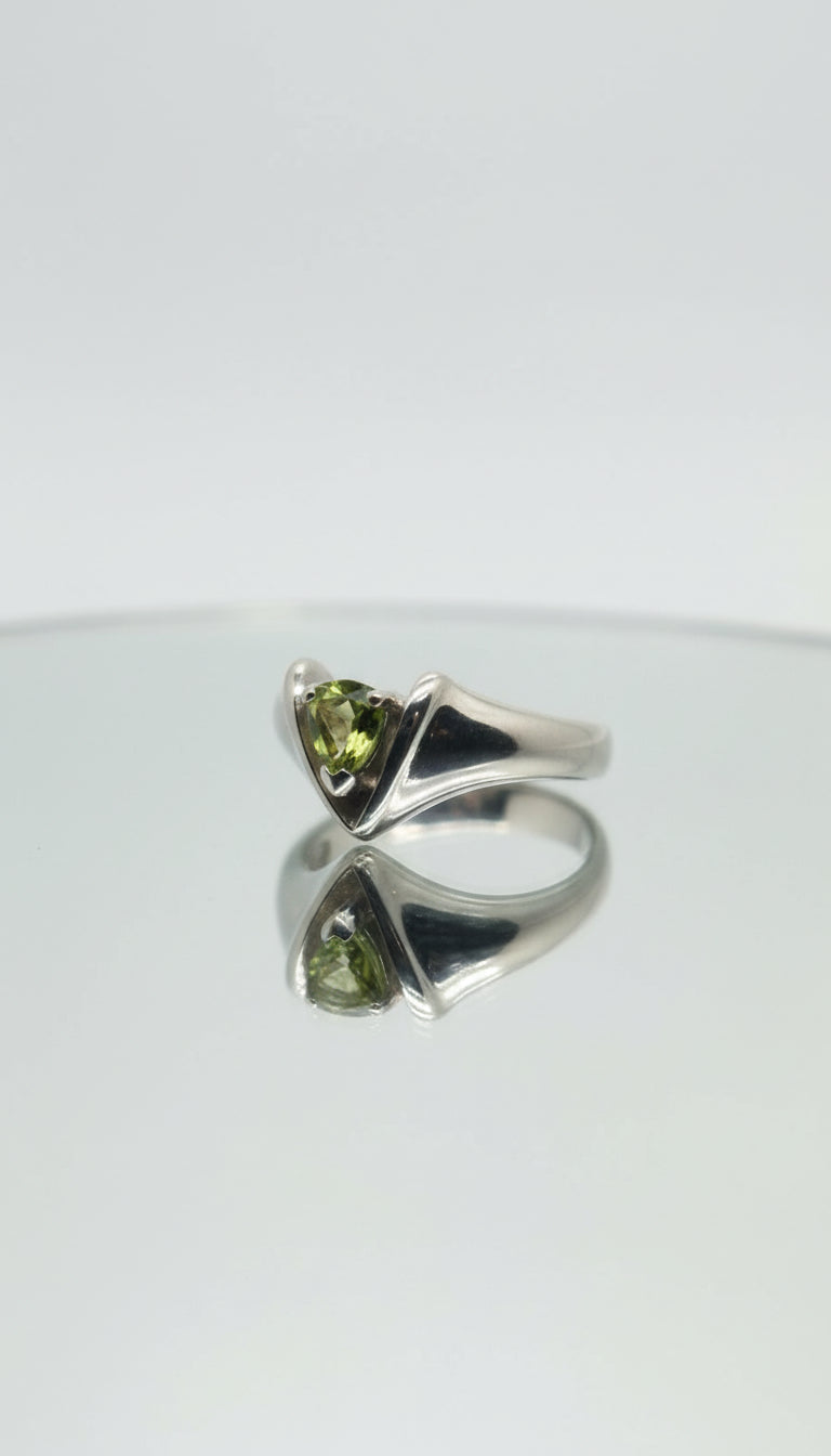 Peridot Silver Ring