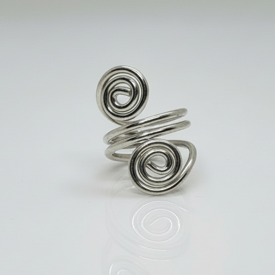 Spiral Silver Ring