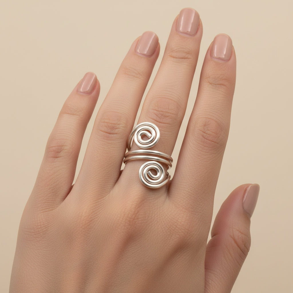 Spiral Silver Ring