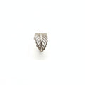 Leaf CZ Silver Ring