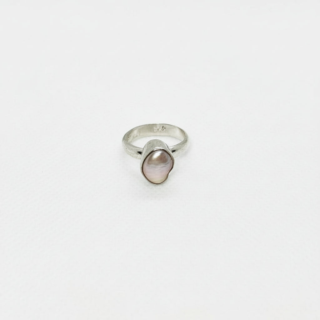 Natural Pearl freshwater Silver Ring