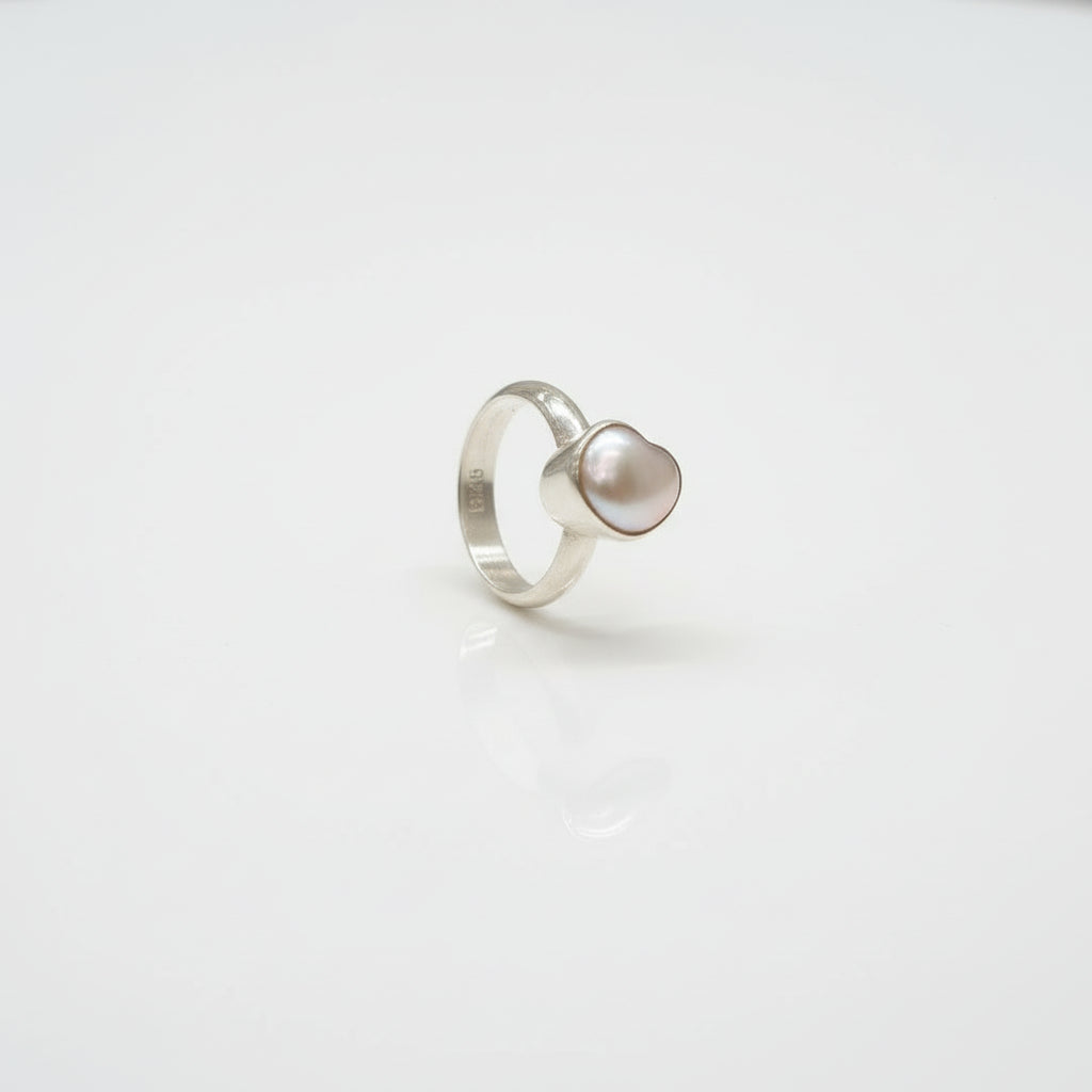 Natural Pearl freshwater Silver Ring