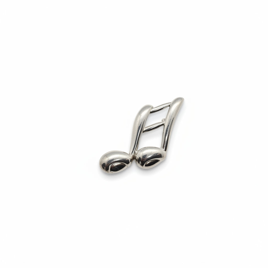 Musical Note Silver Pin