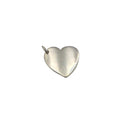 Heart Plain Plate Silver Pendant