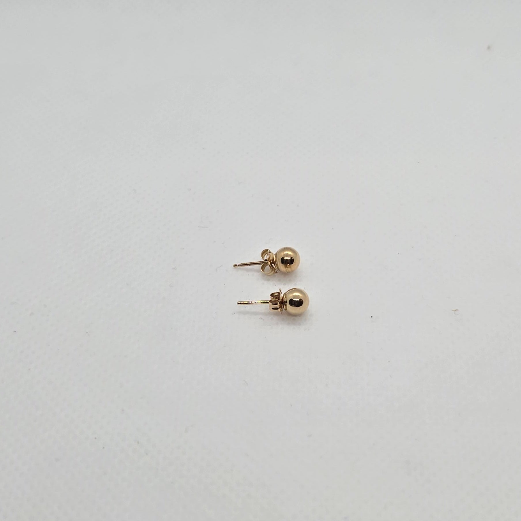 Gold Ball 14K Yellow Gold Earrings