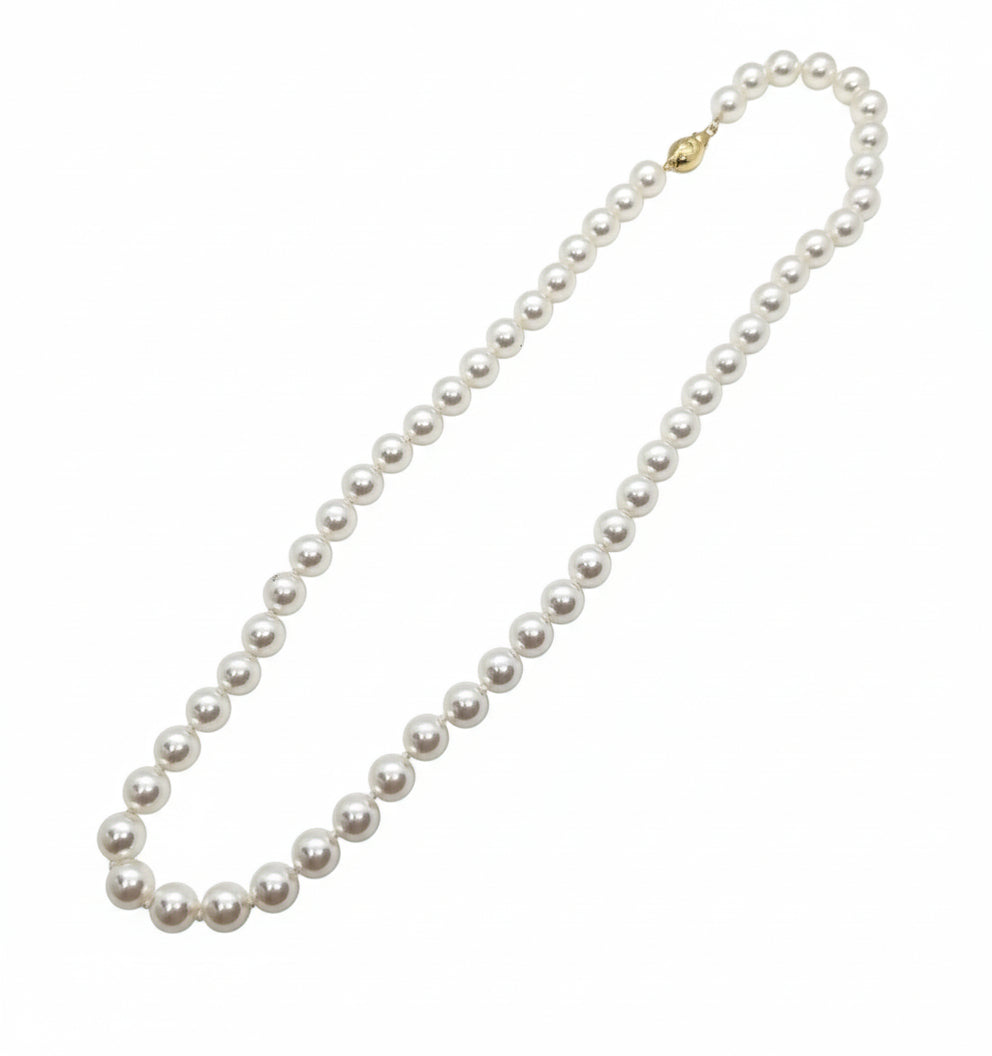 Pearl MM 18K Gold clasp Gold Necklace
