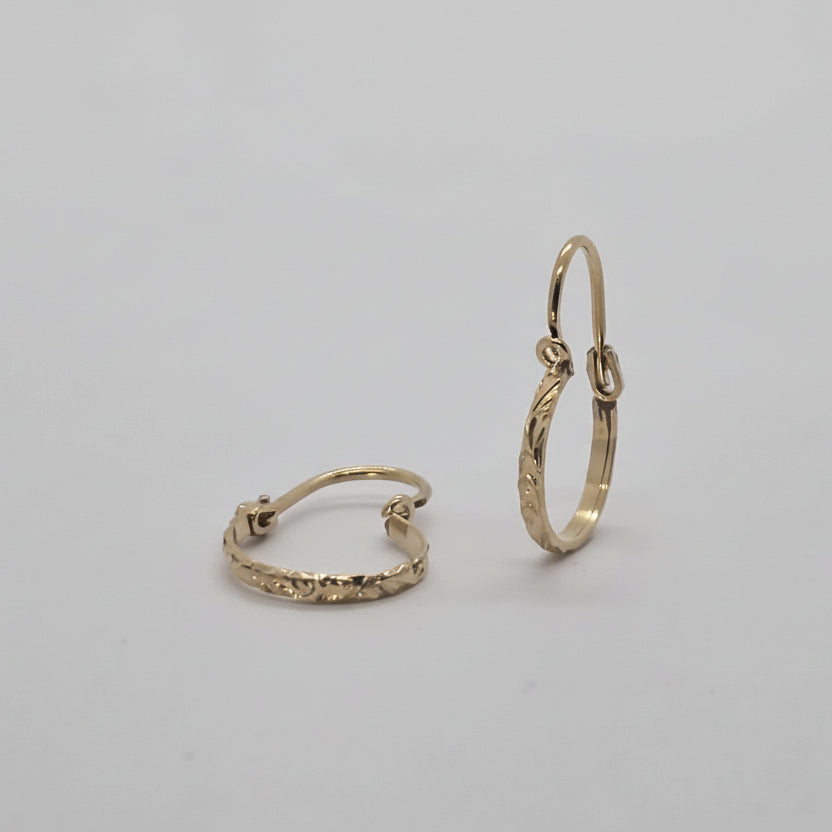 Hoops Yellow Gold Earrings