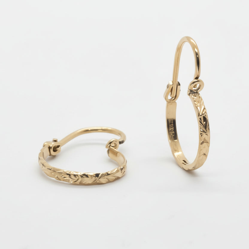 Hoops Yellow Gold Earrings