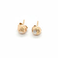 Round 18K Gold Earrings