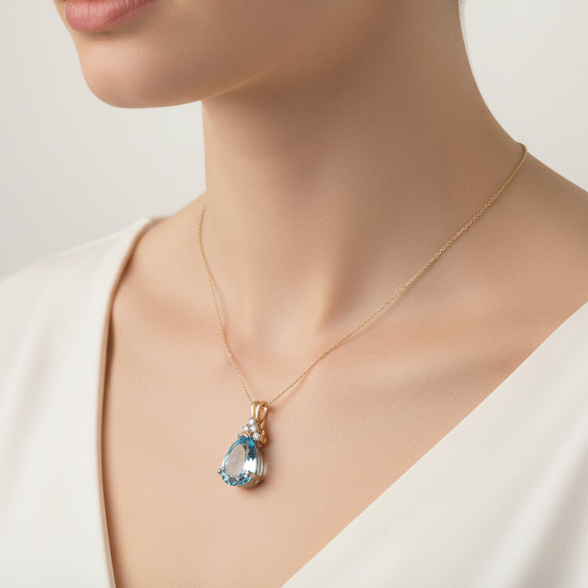 Blue Stone Royal Silver Pendant