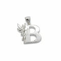 B Thinkerbell Rustic Silver Pendant