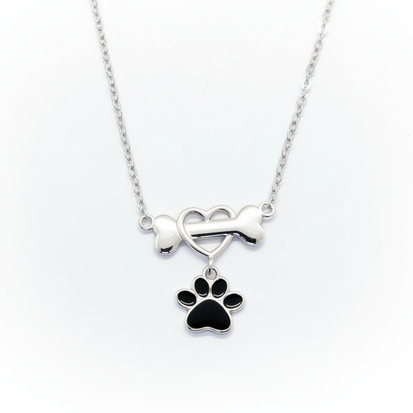 Puppy Love Silver Pendant Necklace