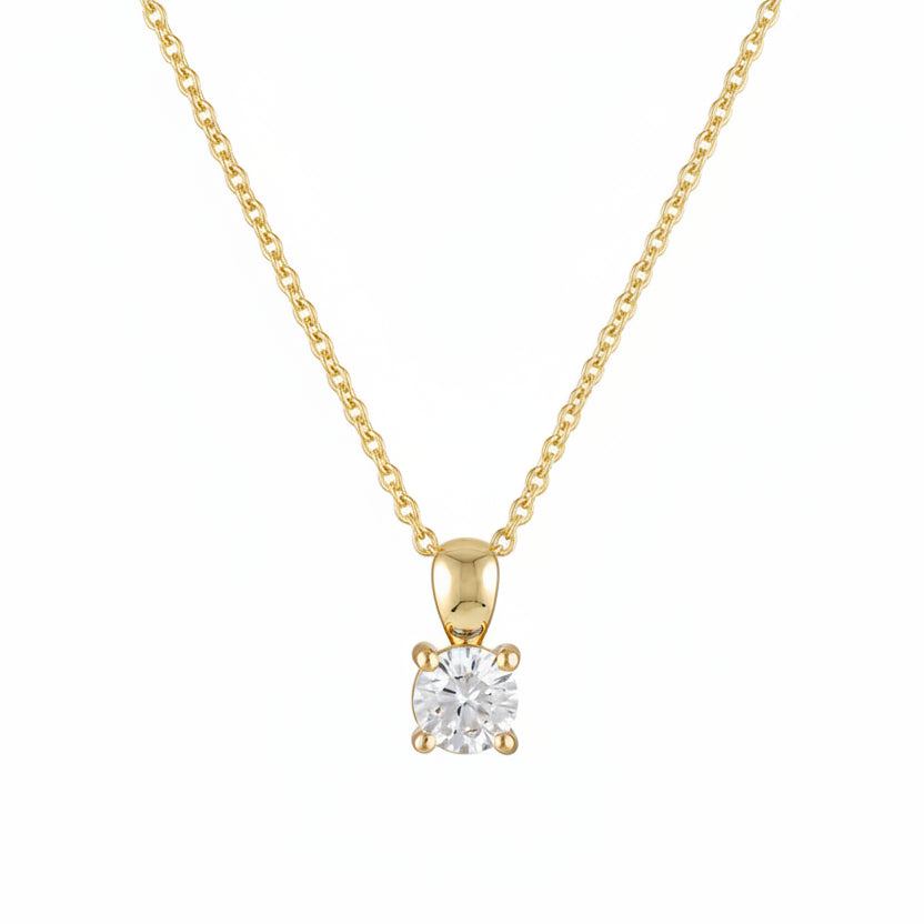 Birthstone Pendant Silver Necklace