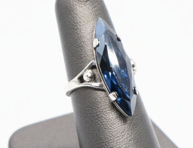 Sapphire Silver Ring
