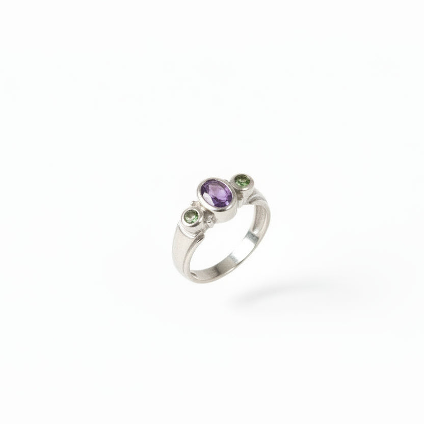 Lilac Silver Ring
