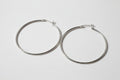 Large Hoops Silver Earrings