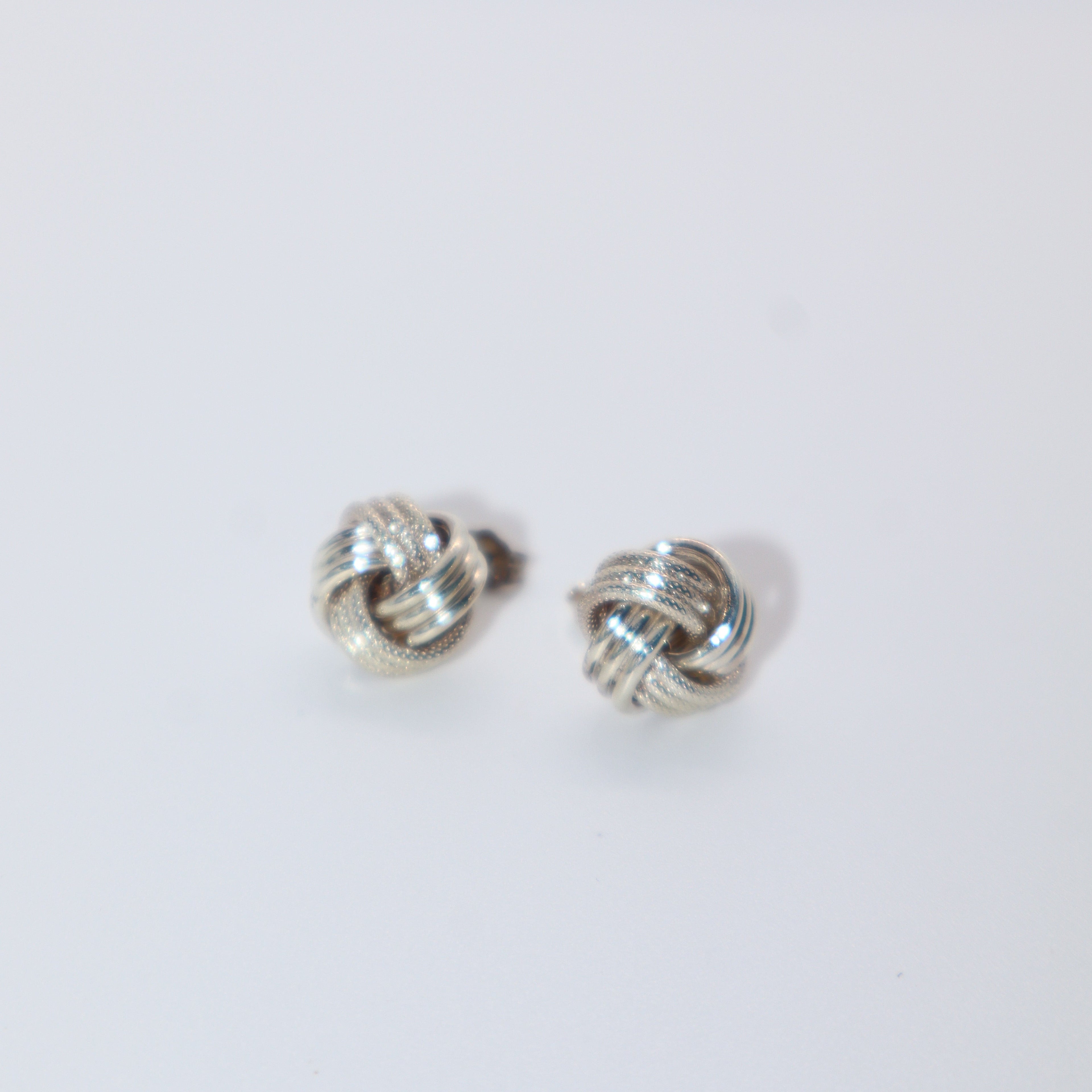 Knot Silver Earrings