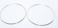 Large Hoop Silver Earrings
